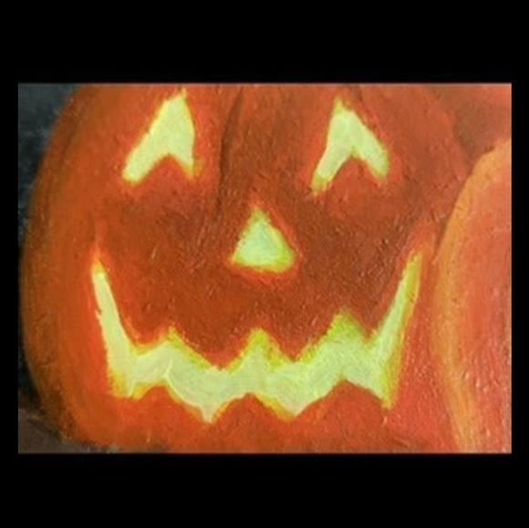 🎃🍁NEW Halloween Autumn Haunted House Wall Decoration/Picture/Pai… - Picture 5 of 12